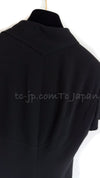 CHANEL 97S Vintage Black Silk CC Logo Jacket Trench Coat 36 シャネル ヴィンテージ ブラック シルク CCロゴ ジャケット トレンチ コート 即発