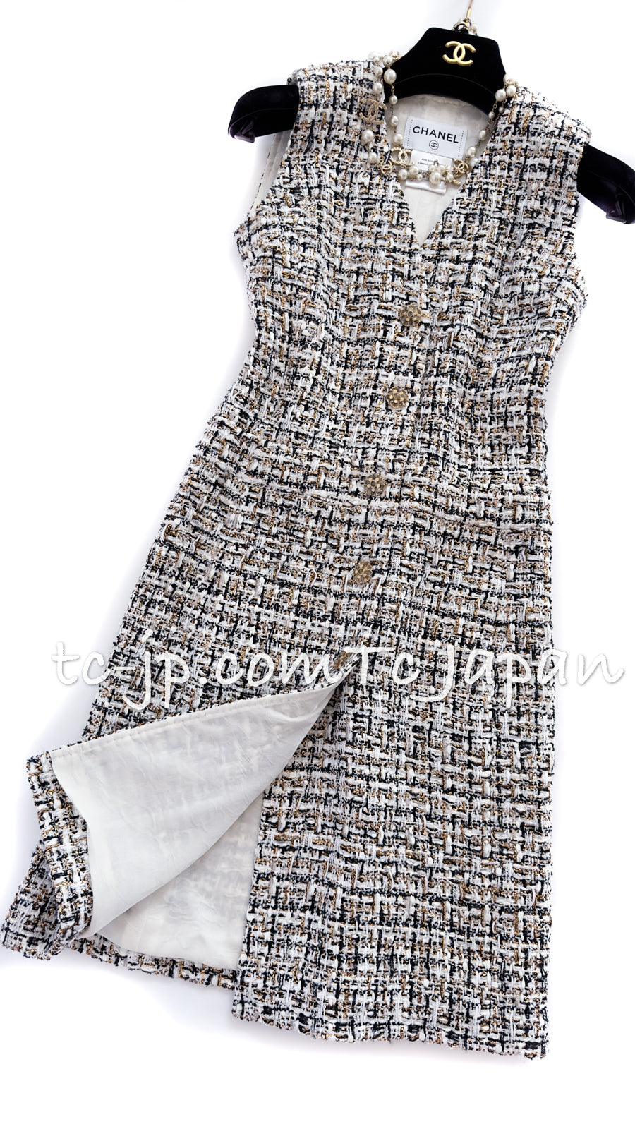 Chanel 15C マルチカラー　ツイード　ワンピース　ドレス