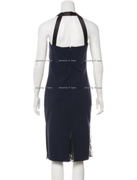 CHANEL 04A Navy Black Lace Dress Kate Hudson 38 40 シャネル ネイビー ブラック レース ワンピース 女優着用 即発 - TC JAPAN