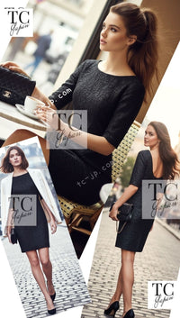 Dolce & Gabbana Black Dress IT40 ドルチェ＆ガッバーナ イタリー製 ブラック ワンピース 即発