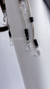 CHANEL 02A Lavender Gray Beads Sequins Collectible Silk Dress 34 36 シャネル ラベンダー・グレー・豪華装飾・ビーズ・スパンコール・コレクティブル・シルク・ワンピース・ドレス 即発