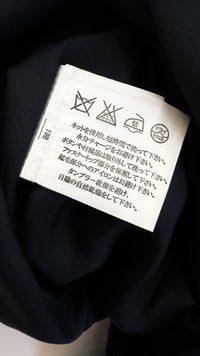 CHANEL 13B Dark Navy Black CC Buttons Wool Cashmere Dress 34 シャネル ダークネイビー ブラック ココボタン ウール カシミア ワンピース 即発