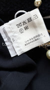 CHANEL 21PS Navy Chain Link Accent Cotton Dress 34 シャネル ネイビー チェーン装飾  コットン  ワンピース 即発