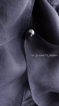 CHANEL 02A Lavender Gray Beads Sequins Collectible Silk Dress 34 36 シャネル ラベンダー・グレー・豪華装飾・ビーズ・スパンコール・コレクティブル・シルク・ワンピース・ドレス 即発