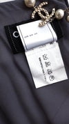 CHANEL 02A Lavender Gray Beads Sequins Collectible Silk Dress 34 36 シャネル ラベンダー・グレー・豪華装飾・ビーズ・スパンコール・コレクティブル・シルク・ワンピース・ドレス 即発