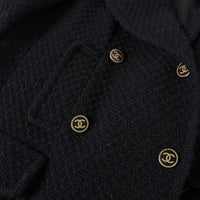 CHANEL 01A Black Double Wool Jacket Coat 38 40 42 シャネル ブラック ウール ダブル ジャケット コート 即発 - TC JAPAN