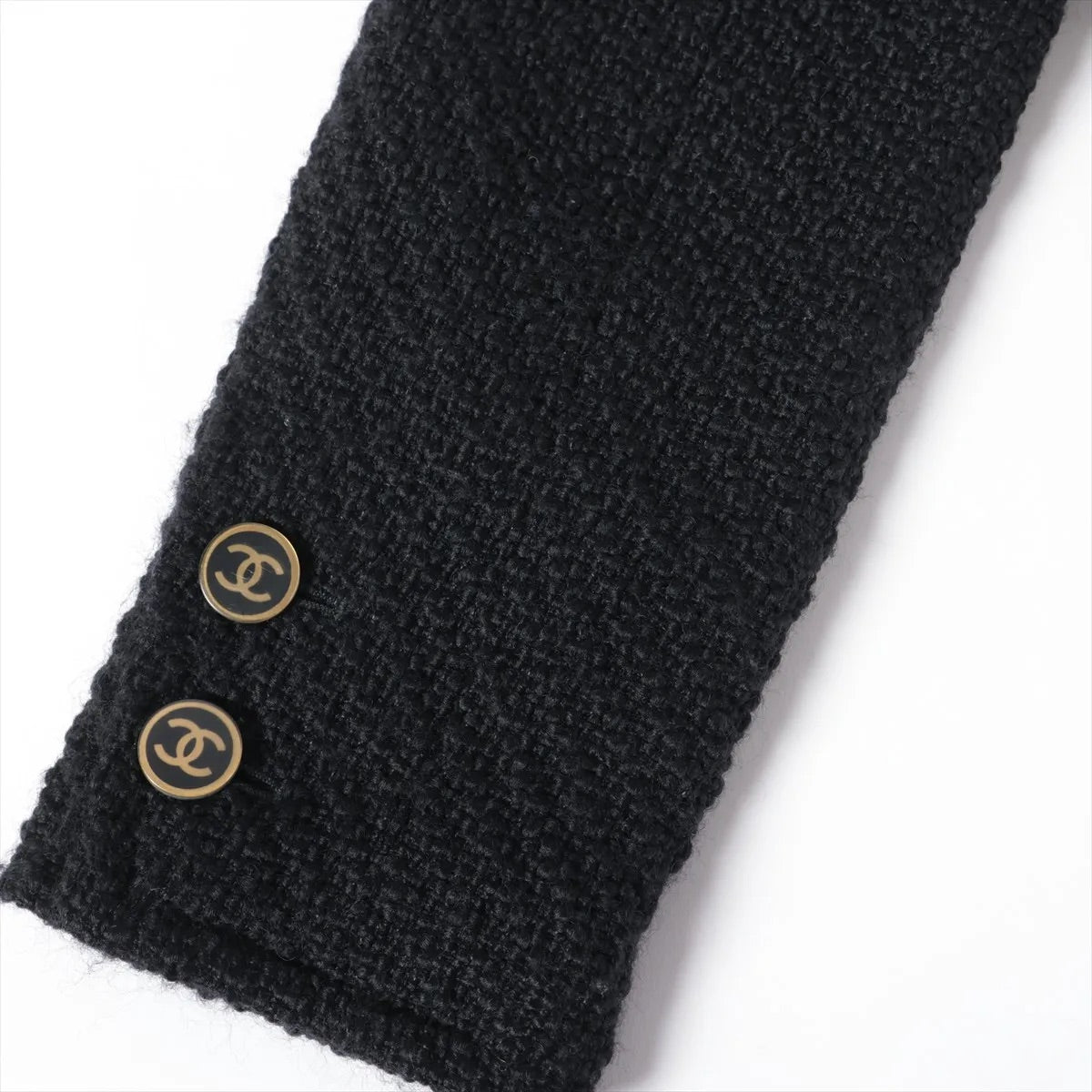 CHANEL 01A Black Double Wool Jacket Coat 38 40 42 シャネル ブラック ウール ダブル ジャケット コート 即発 - TC JAPAN