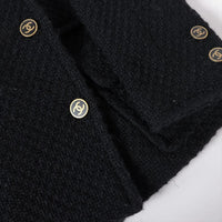 CHANEL 01A Black Double Wool Jacket Coat 38 40 42 シャネル ブラック ウール ダブル ジャケット コート 即発 - TC JAPAN