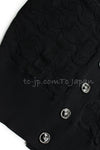 CHANEL 13C Black Knit Cotton Cardigan 36 シャネル ブラック・ニット・カーディガン