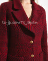 CHANEL 00A Black Grey Blue Swarovski CC Button Wool Tweed Jacket 38 40 シャネル ブラック・グレー・スワロフスキーCCボタン・ウール・ツイード・ジャケット 即発 - TC JAPAN