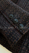 CHANEL 02A Gray Multicolor Mélange Wool Tweed Jacket 36 シャネル グレー・マルチ・メランジ ウール・ツイード・ジャケット 即発