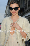 CHANEL 11A Ivory Wool Gold Chain Trim Jacket 36 シャネル アイボリー ウール ゴールドチェーン トリム ココボタン ジャケット 即発