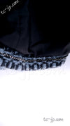 CHANEL 00A Black Grey Blue Wool Tweed Jacket 42 シャネル ブラック・グレーブルー・ウール・ツイード・ジャケット 即発 - TC JAPAN