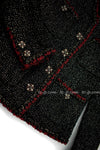 CHANEL 11A Red Black Metallic Fantasy Tweed Jacket 34 38 40 42 50 シャネル レッド・ブラック・メタリック・ファンタジー・ツイード・ジャケット 即発 - TC JAPAN