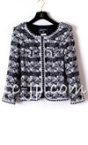 CHANEL 06C Black White Tweed Jacket Skirt Suit 36 38 シャネル ブラック・ホワイト・ツイード・ジャケット・スカート・スーツ 即発
