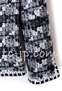 CHANEL 06C Black White Tweed Jacket Skirt Suit 36 38 シャネル ブラック・ホワイト・ツイード・ジャケット・スカート・スーツ 即発