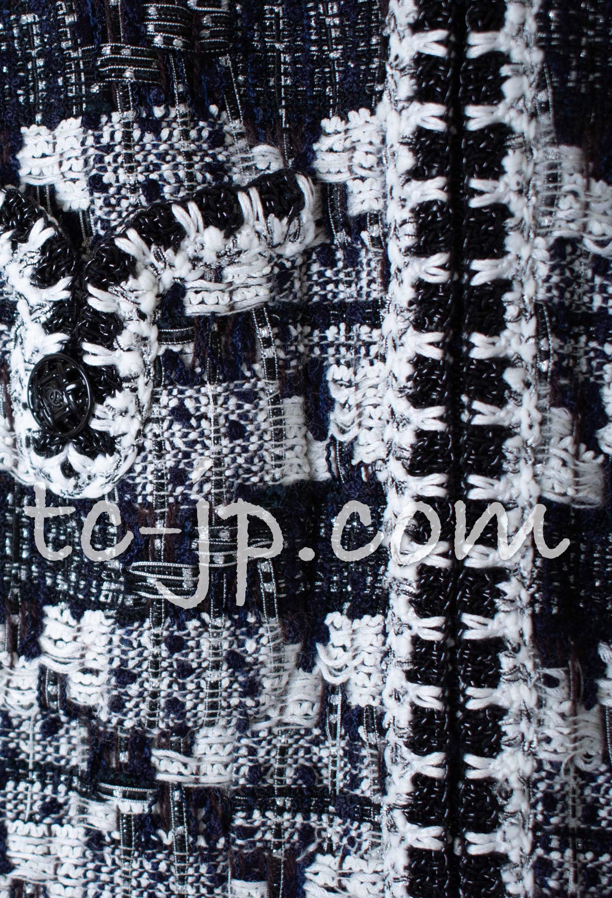 CHANEL 06C Black White Tweed Jacket Skirt Suit 36 38 シャネル ブラック・ホワイト・ツイード・ジャケット・スカート・スーツ 即発