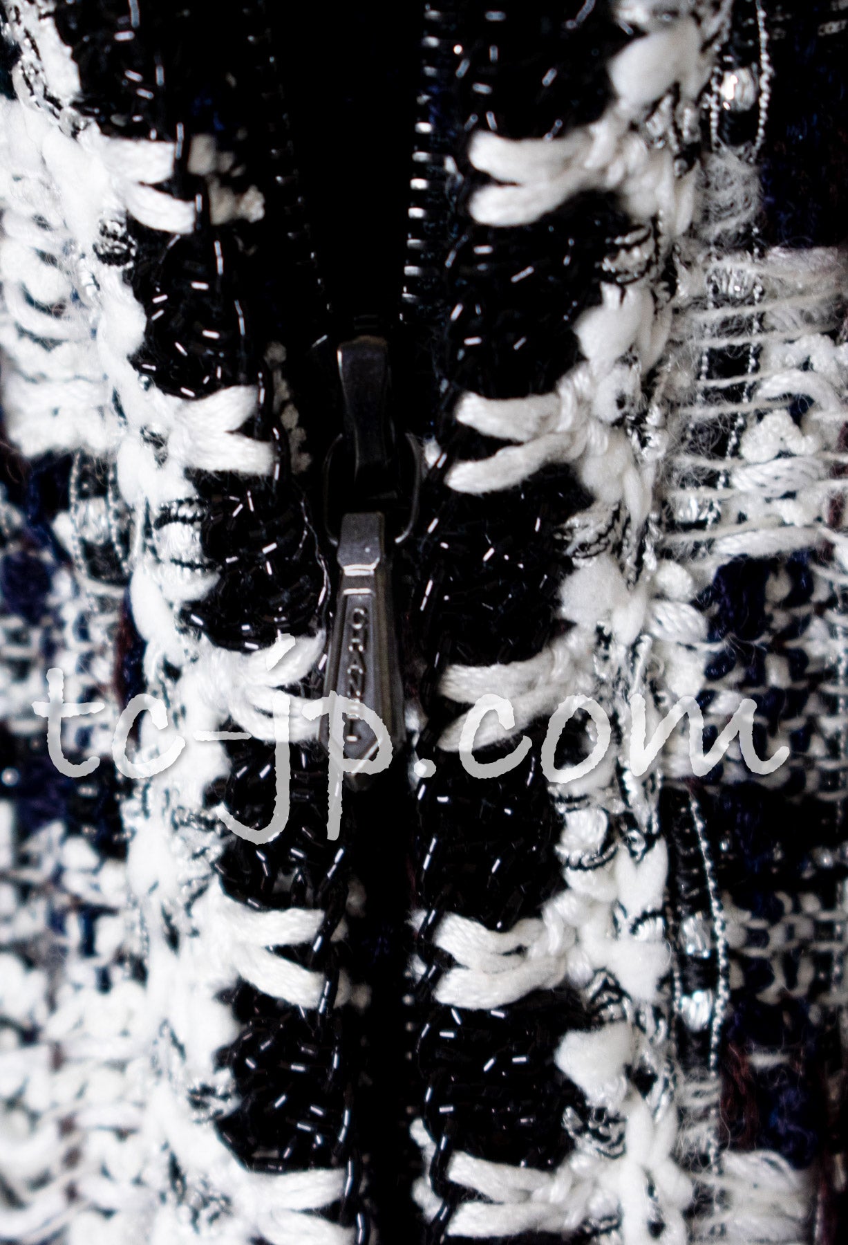 CHANEL 06C Black White Tweed Jacket Skirt Suit 36 38 シャネル ブラック・ホワイト・ツイード・ジャケット・スカート・スーツ 即発