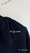 CHANEL 20S Navy Wool Jacket Coat 38 シャネル ネイビー・ウール・ジャケット・コート