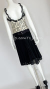 CHANEL 05C Black Ivory Embellishment Sequin Dress 36 シャネル ブラック・アイボリー・スパンコール装飾・ワンピース 即発