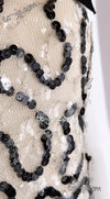 CHANEL 05C Black Ivory Embellishment Sequin Dress 36 シャネル ブラック・アイボリー・スパンコール装飾・ワンピース 即発