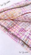 CHANEL 98S Vintage Purple Pink Multicolor Jacket Skirt Suit 36 シャネル ヴィンテージ・パープル・ピンク・マルチカラー・ジャケット・スカート・スーツ 即発