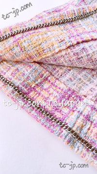 CHANEL 98S Vintage Purple Pink Multicolor Jacket Skirt Suit 36 シャネル ヴィンテージ・パープル・ピンク・マルチカラー・ジャケット・スカート・スーツ 即発