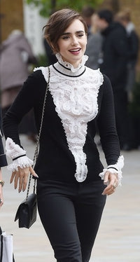 CHANEL 15PF Black Ivory Wool Alpaca Soft Stretchable Knit Tops Sweater 34 36 シャネル ブラック アイボリー ウール アルパカ ソフト ストレッチ ニット トップス セーター