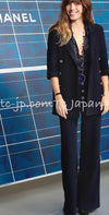 CHANEL 13S Navy Double Cotton Jacket 34 36 シャネル ネイビー・ダブル・コットン・ジャケット 即発