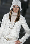 CHANEL 05A Ivory Wool Tweed Jacket Skirt Suit 38 シャネル モナコ王妃・アイボリー・ウール・ツイード・ジャケット・スカート・スーツ