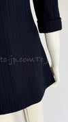 CHANEL 13S Navy Double Cotton Jacket 34 36 シャネル ネイビー・ダブル・コットン・ジャケット 即発