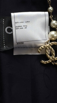 CHANEL 13S Navy Double Cotton Jacket 34 36 シャネル ネイビー・ダブル・コットン・ジャケット 即発