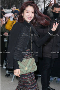 CHANEL 17C Black Cotton Denim Collarless Jacket 34 36 シャネル ブラック コットン デニム ノーカラー ジャケット 即発