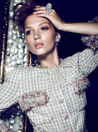 CHANEL 13C Rose Garden Lesage Multicolor Silk Tweed Jacket 46 シャネル ローズガーデン ルサージュ マルチカラー シルク ツイード ジャケット 即発 - TC JAPAN
