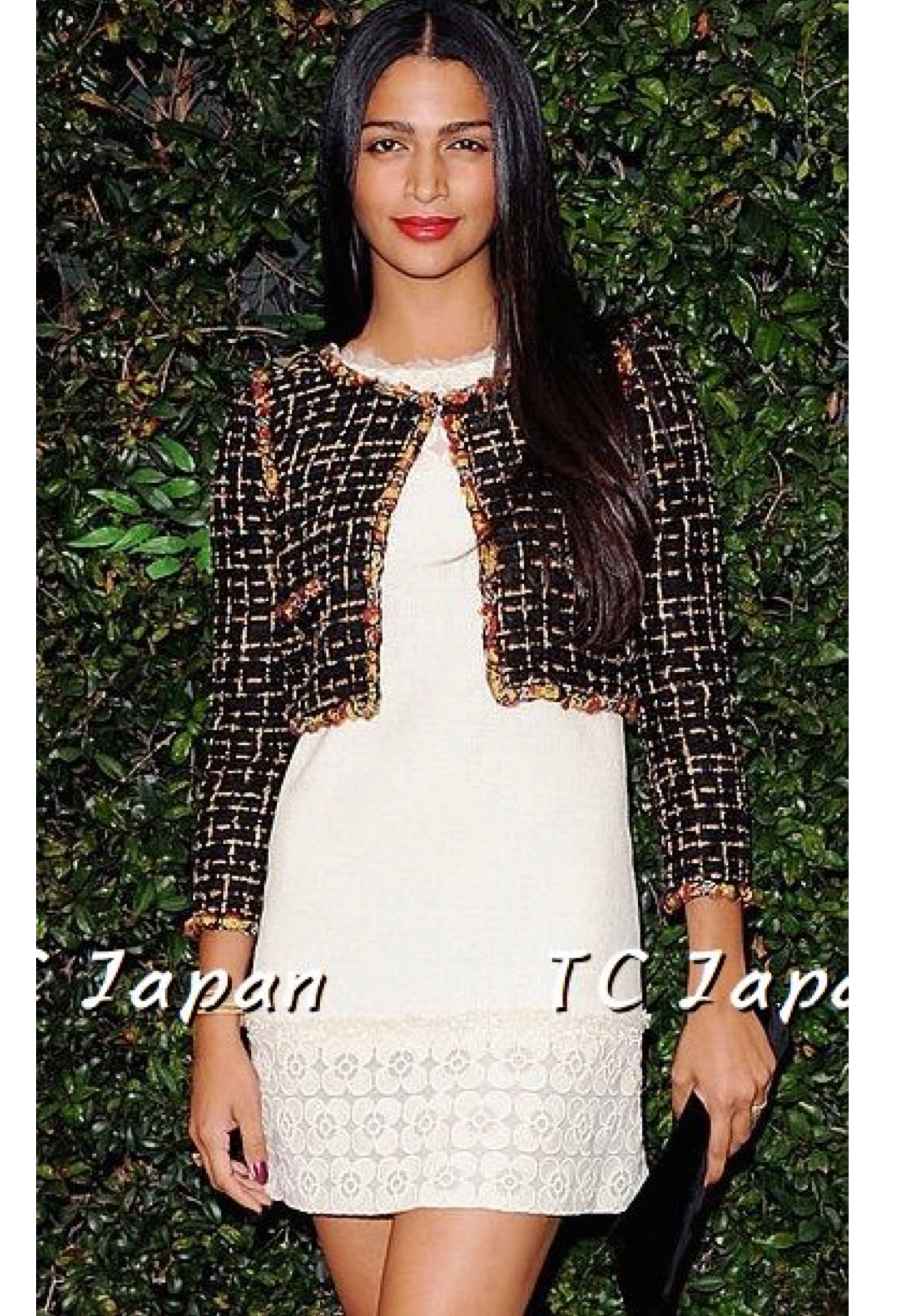 CHANEL 11C Black Brown Gold Lesage Cropped Jacket 36 シャネル ブラック ブラウン ゴールド ルサージュ クロップド ジャケット 即発 - TC JAPAN