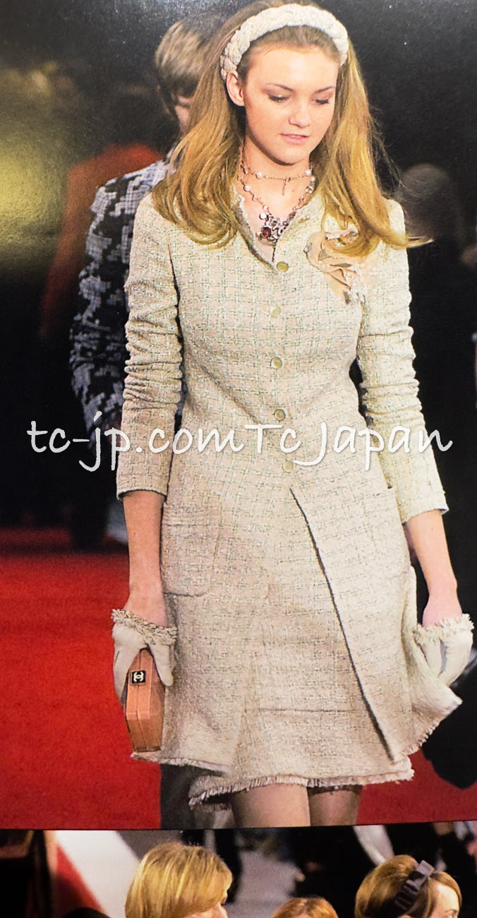 シャネル ピンク・グリーン・アイボリー・ツイード・ジャケット・スカート・スーツ CHANEL 05S Pink Green Ivory Tweed  Jacket Skirt Suit – TC JAPAN