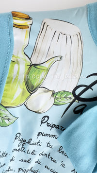 DOLCE & GABBANA Blue Pasta Knit Silk Cardigan 36 38 ドルチェ アンド ガッバーナ パスタ ニット シルク カーディガン 即発