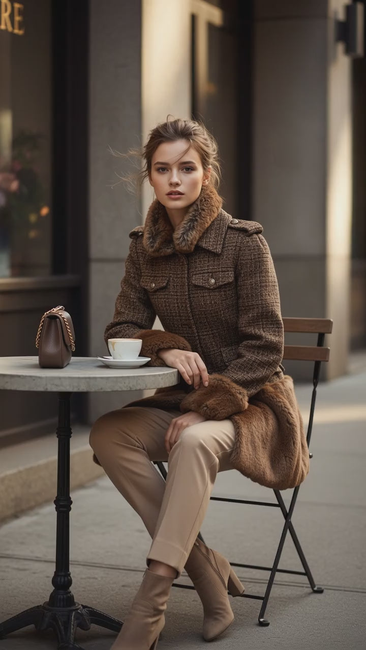 シャネル コート ジャケット シャネル コート CHANEL Coat【正規品・専門店】ツイード