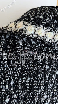 CHANEL 05PF Black Cotton Wool Tokyo Tweed Jacket 38 シャネル ブラック コットン ウール 東京コレ ツイード ジャケット 即発