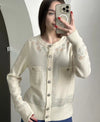 CHANEL 12C Cashmere 100% Swarovski Sweater 34 36 38 シャネル スワロフスキー カシミア セーター 即発