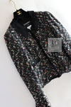 CHANEL 04A Black Multicolor Wool Tweed Jacket 36 40 シャネル ブラック マルチカラー ウール ツイード ジャケット 即発