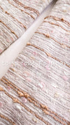 CHANEL 04S Ivory Beige Pink Cotton Tweed Coat Jacket Skirt 38 40 シャネル 生成り・ベージュ・ピンク・コート・ジャケット・スカート 即発