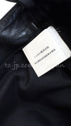 CHANEL 01A Black Lambskin Leather Skirt 36 シャネル ブラック・ラムスキン・レザー・スカート 即発