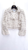CHANEL 05A Ivory Wool Tweed Jacket Skirt Suit 38 シャネル モナコ王妃・アイボリー・ウール・ツイード・ジャケット・スカート・スーツ