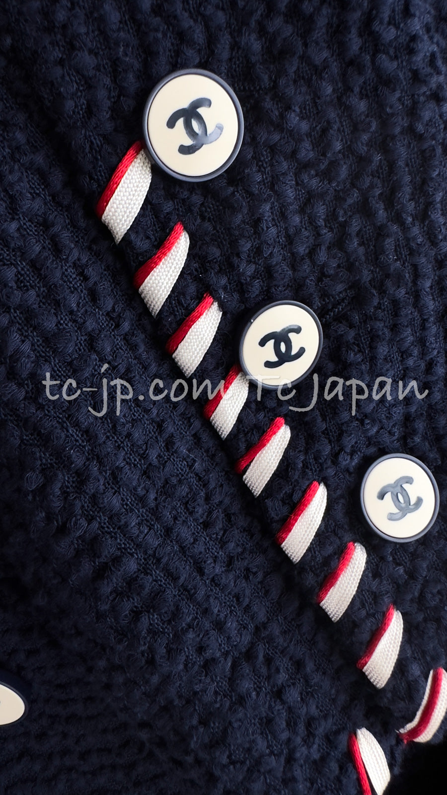 シャネル ジャケット スーツ CHANEL ヴィンテージ ネイビー