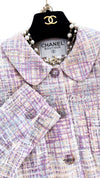 CHANEL 98S Vintage Purple Pink Multicolor Jacket Skirt Suit 36 シャネル ヴィンテージ・パープル・ピンク・マルチカラー・ジャケット・スカート・スーツ 即発