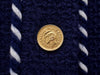 CHANEL 86S Vintage Navy Mademoiselle Gold Button Tweed Jacket Skirt Suit 40 シャネル ヴィンテージ・ネイビー・マドモアゼル・ゴールドボタン・ツイード・ジャケット・スカート・スーツ 即発
