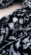 CHANEL 15C Black Blue Camellia CC Mark Pile Cotton Dress Tunic Tops 34 36 38 シャネル ブラック ブルー カメリア CCマーク パイル生地 コットン ワンピース チュニック トップス 即発