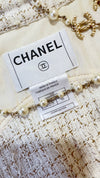 CHANEL 01S Ecru Ivory Shirts Cardigan Jacket 36 38 シャネル エクリュ・アイボリー・シャツ・カーディガンジャケット 即発