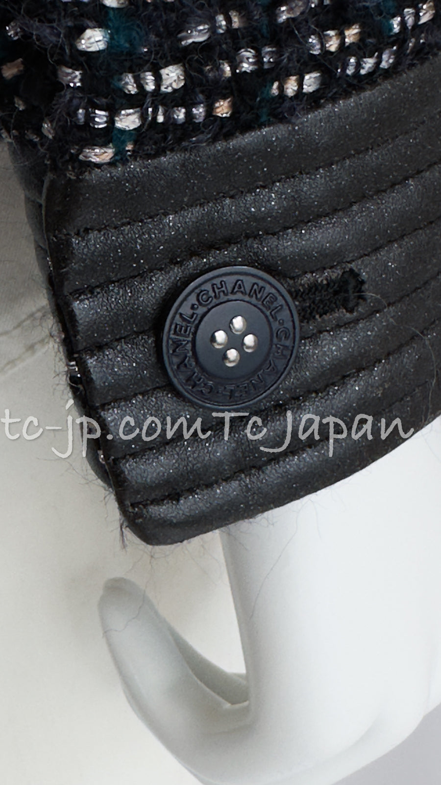 CHANEL 02A Black Metallic Blazer Tweed Jacket 38 40 44 シャネル ブラック・メタリック・ブレザー・ツイード・ジャケット 即発